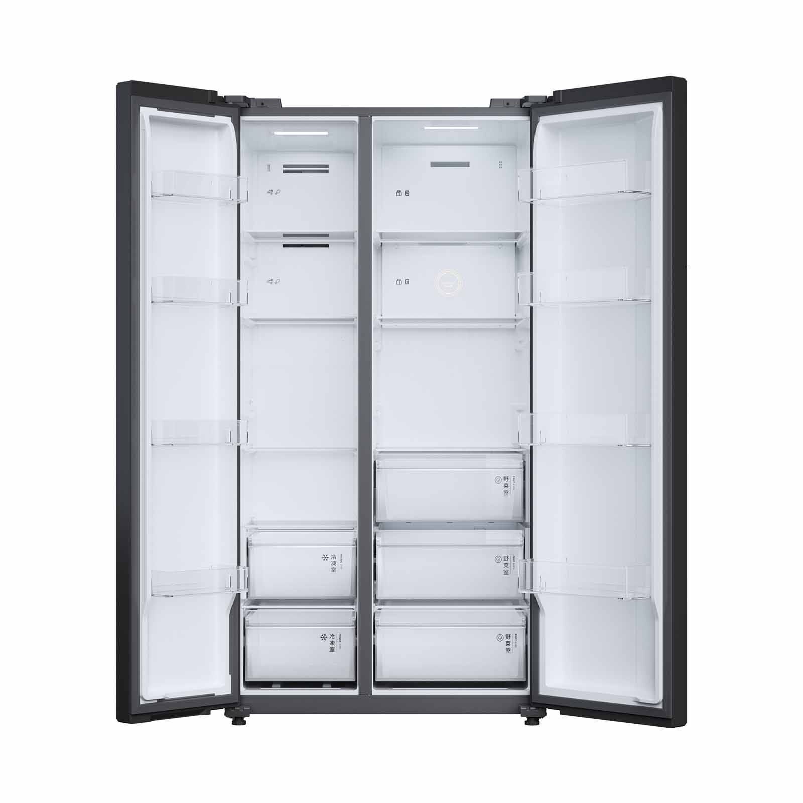 Shop TOSHIBA Side By Side Door Fridge (692l) - Morandi Grey GR
