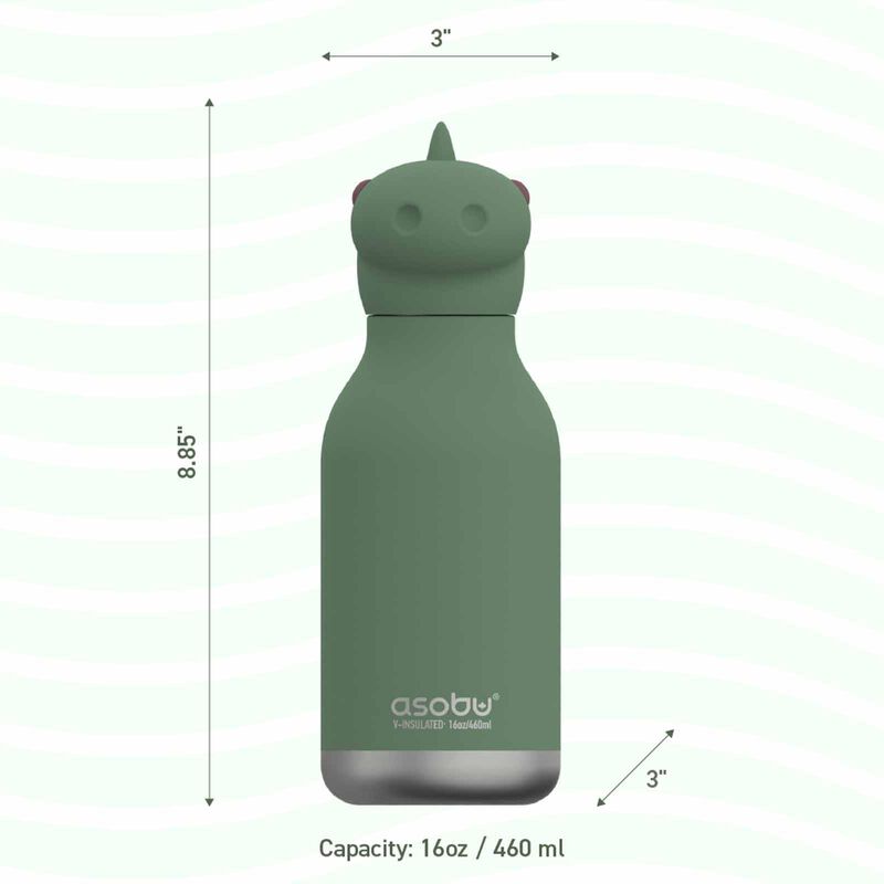 ASOBU Bestie Insul S/s Water Bottle (dinosaur W/brush) ASBV05490-image 4
