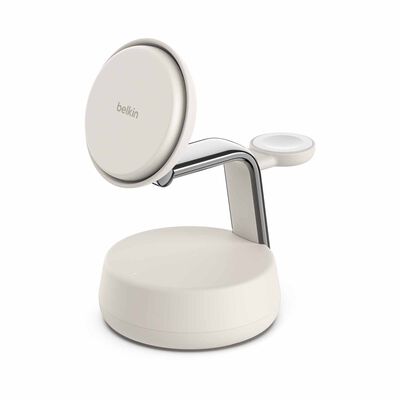 BELKIN Qi2.2 25watt Wireless 3 In 1 Stand Sand WIZ040MYSD