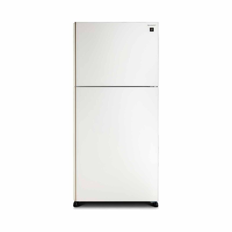 SHARP 2 Door Top Mount Fridge - Matte White (607l) SJ-PG60A-W-image 1