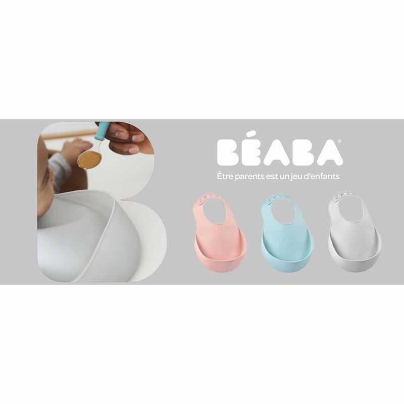 BEABA Bib - Mineral (online) SILICONE-image 5