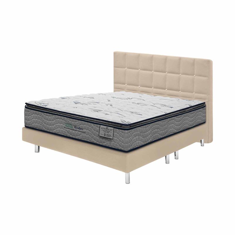 KINGKOIL King Size Mattress W/ss193 Storage Divan And Headboard GREEN NATURE MEADOW-image 2