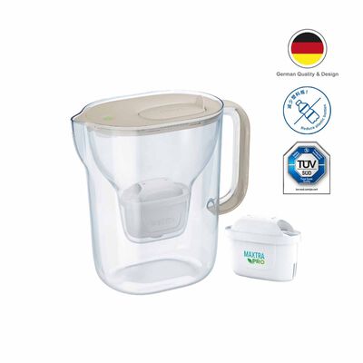 BRITA Water Filter Jug (3.6l) - Sand STYLE ESSENTIAL XL - SAND