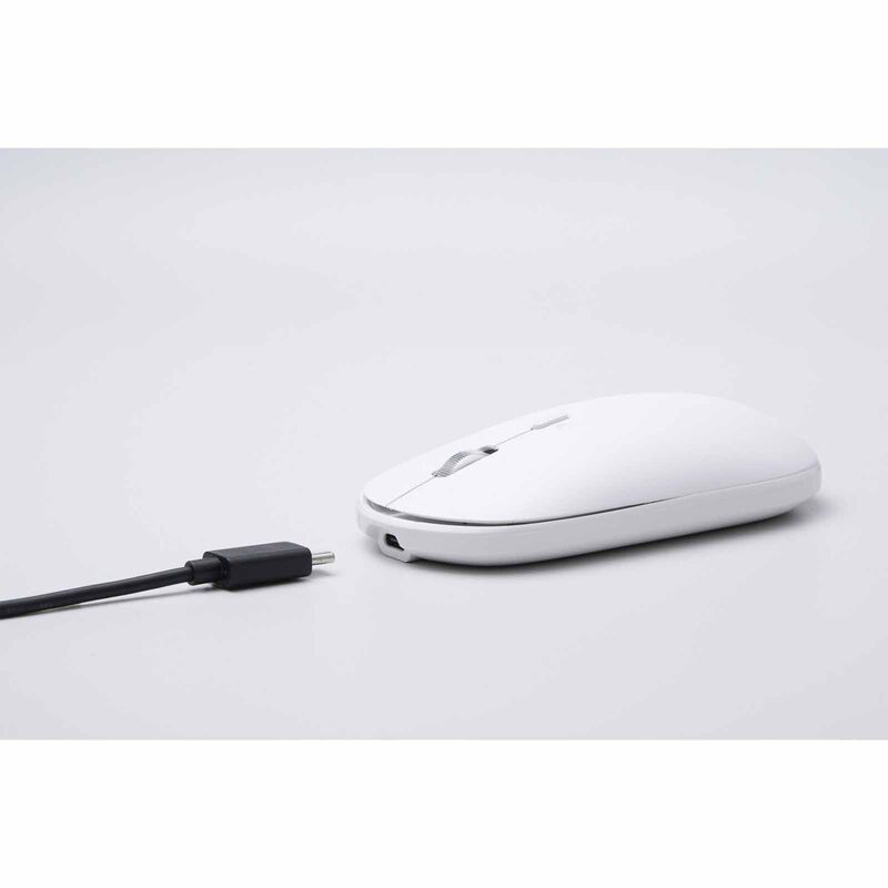 ELECOM Dual Mode Wireless Chargeable Silent Mouse White M-TM25MBMSAWH-image 3