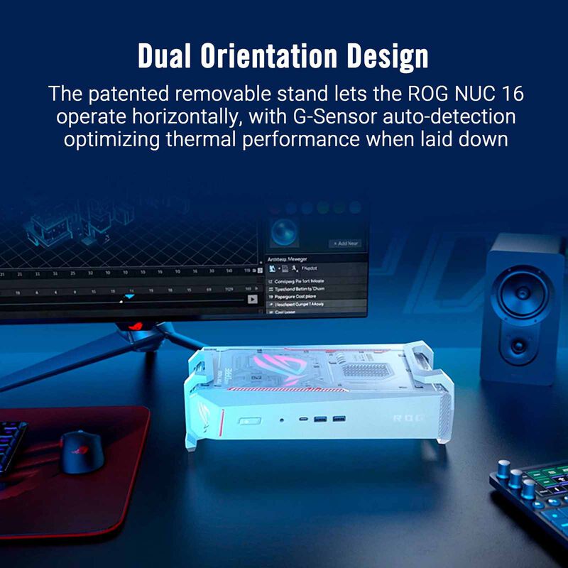 ASUS Rog Nuc U9-290hx 32gb 1tb Ssd Win 11 Rtx5080 White RNUC16JNK9X289A3 - WHITE-image 10