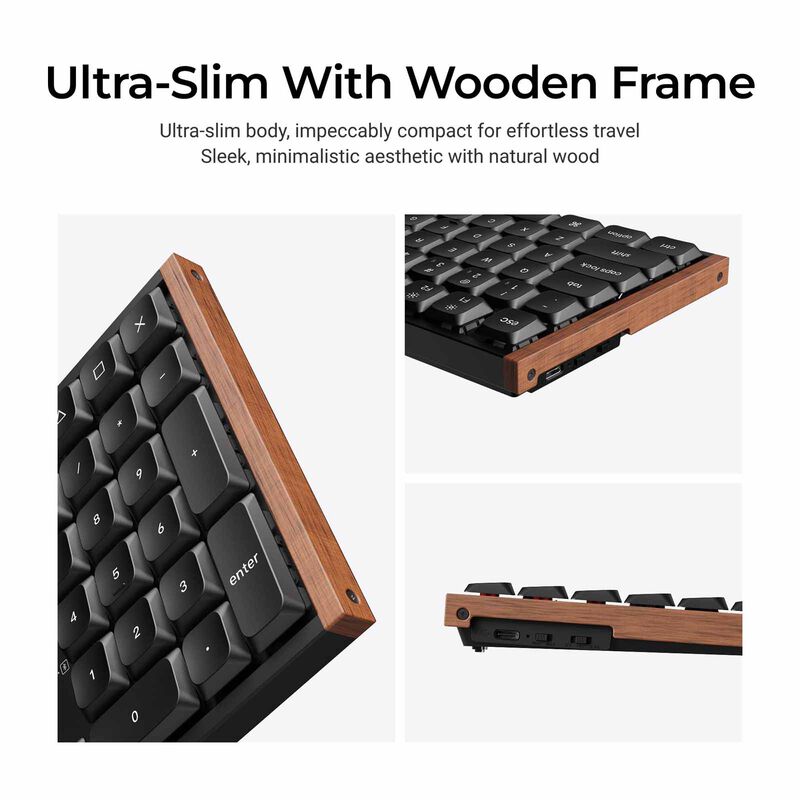KEYCHRON K5 Ultra 8k 100% 108 Keys Black Knob Rgb Hot-swap Milk Pom Banana Switch KYCN-K5U-H4-image 5