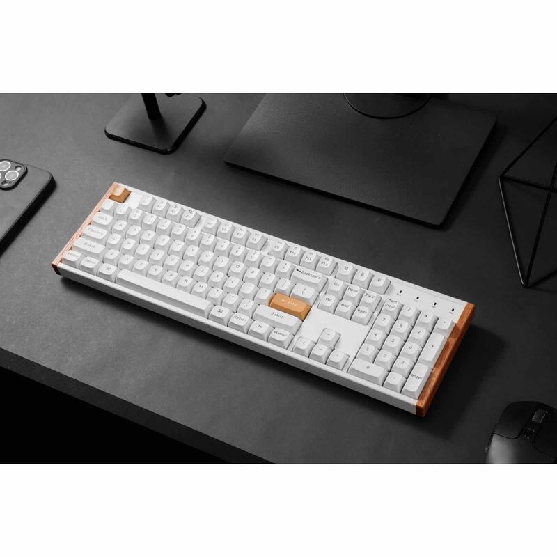 KEYCHRON K10 He Full Size 104 Key, White Full Assembled, Rgb, Hot-swap, Hall Effect Keyboard - Special Ed. KYCN-K10H-Q1-image 5