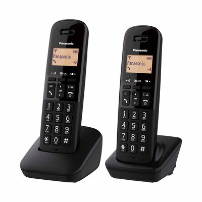 PANASONIC Twin Dect Phone Dot-matrix Display (black) KX-TGB312CXB