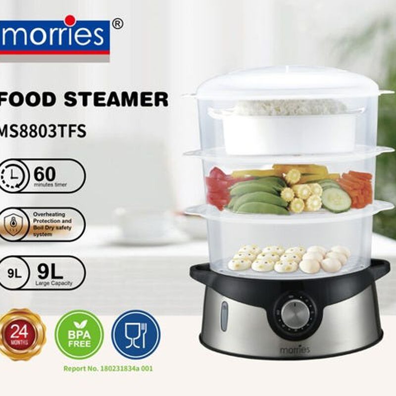 MORRIES 3 Tier Food Steamer (9.0l) MS-8803TFS-image 10
