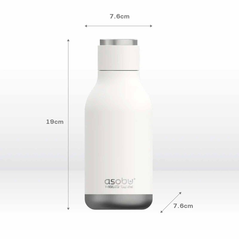 ASOBU Urban Water Bottle White 460ml ASBV24WH-image 3