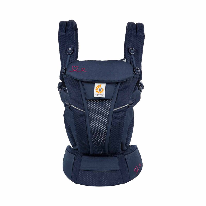 ERGOBABY Omni Breeze Baby Carrier - Infinite Love, Blue BCZ360PNLVBLU-image 1