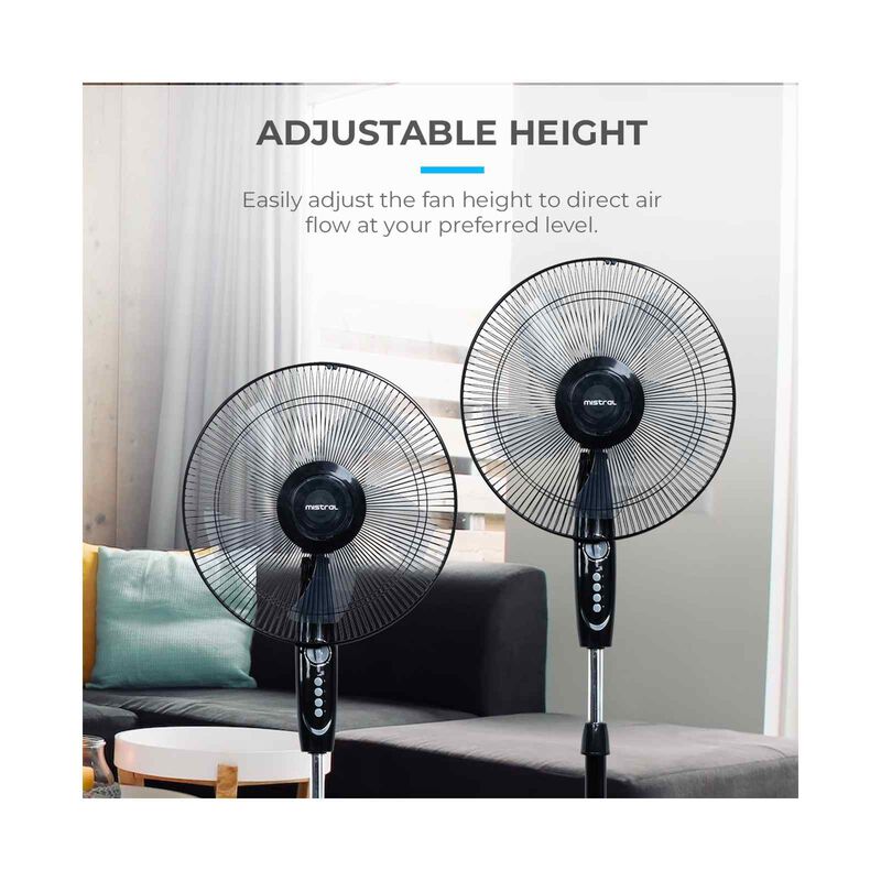 MISTRAL 16 In Stand Fan -black MSF1609-image 11