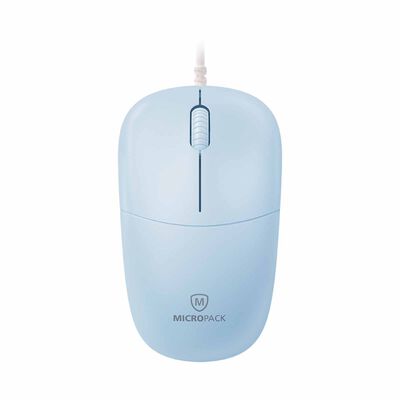 MICROPACK Essential Wired Optical Mouse - Blue M-105-BL