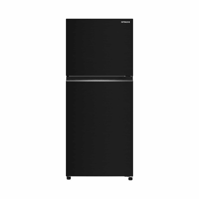 HITACHI 2 Door Top Mount Freezer Fridge (344l) - Brilliant Black HRTN6379SBBKSG-image 1