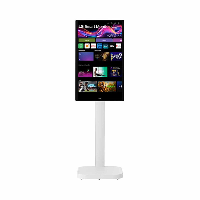 LG 31.5in 4k Uhd Ips Smart Monitor Swing With Touchscreen & Rolling Stand 32U889SA-W-image 3