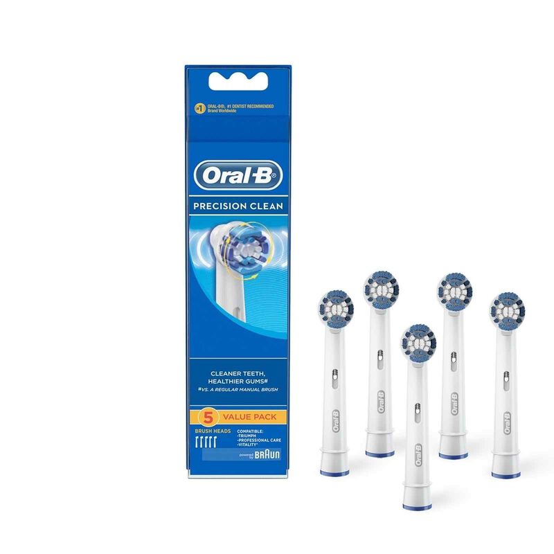 ORAL-B Precision Clean Replacement Electric Toothbrush Heads EB20-5-image 1