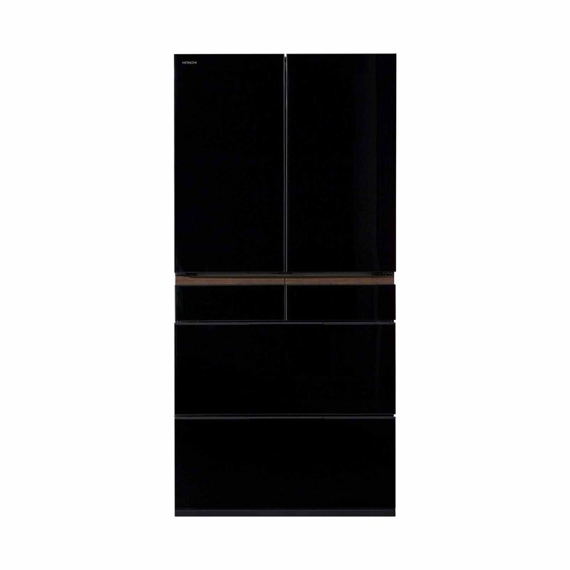 HITACHI 6 Dr Fridge (525l) - Crystal Black R-GWC670TS-XK-image 1