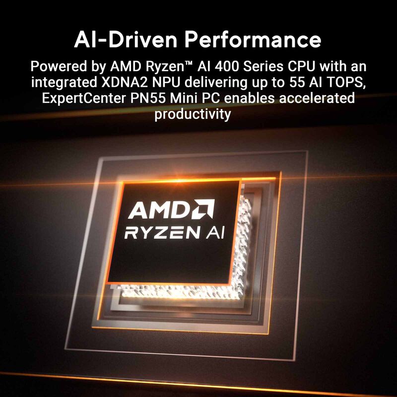 ASUS Mini Pc Amd Ryzen Ai R5 430 16gb 1tb Ssd Win 11 Pro Amd Radeon 820m Graphics Black PN55-S50019NL-image 8