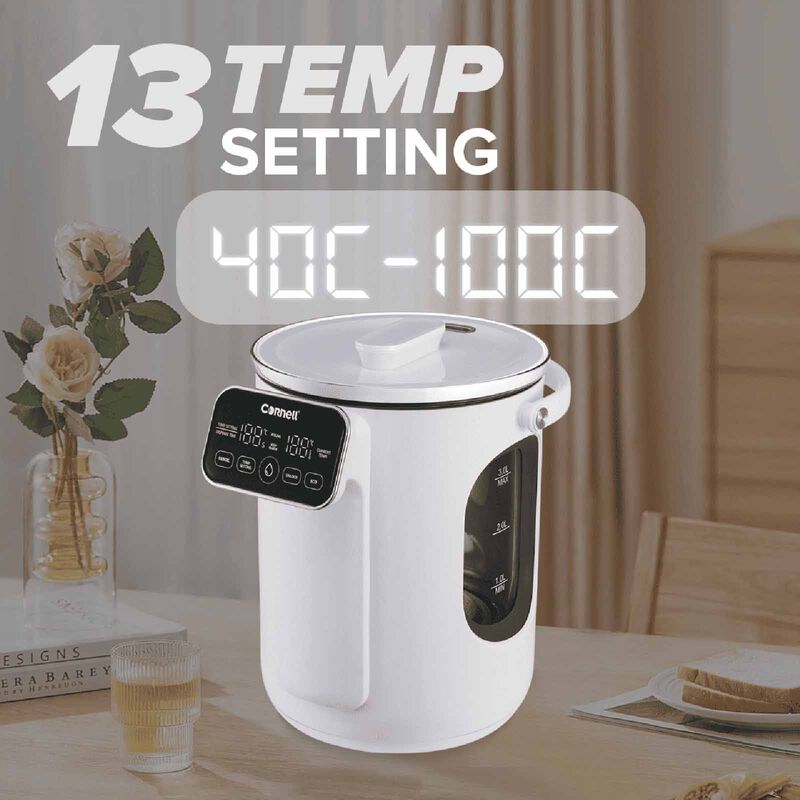 CORNELL Digital Glass Thermo Pot (3.0l) CTP03WH-image 7