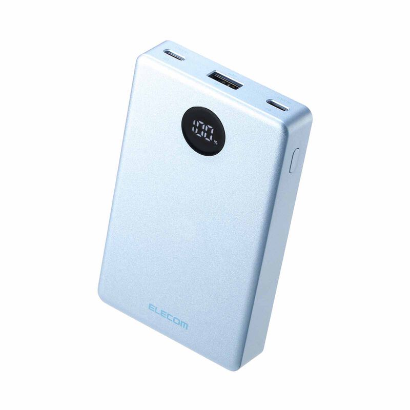 ELECOM Semi-solid State Powerbank 10000mah 35w 2c1a DE-A07-10000BU-image 1