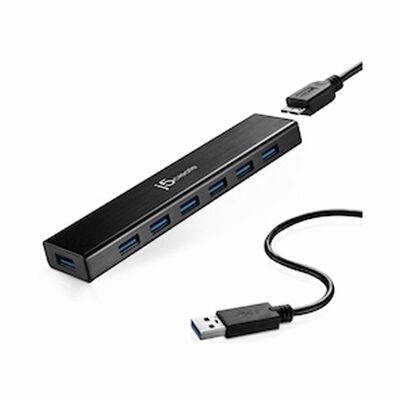 J5CREATE 7 Port Usb 3.0 Hub With Ac Adapter JUH377