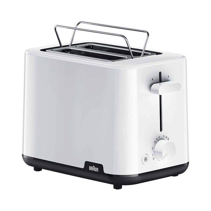 BRAUN Breakfast 1 Toaster - White HT1010WH-image 1