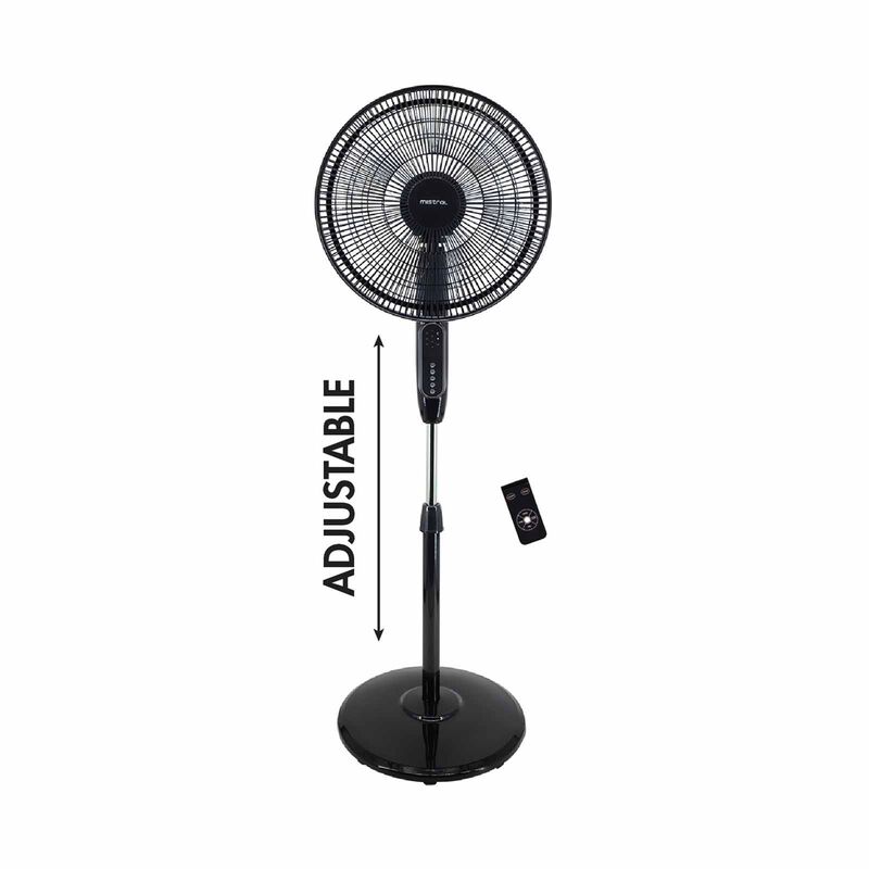 MISTRAL 16 In Dc Stand Fan With Remote Control -black MSF1610DR-BK-image 1