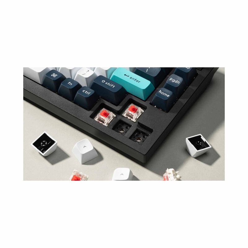 KEYCHRON Keychron Q1 Max 75% 81key, Carbon Black, Knob, Red Switch, Rgb Hot-swap Gateron Jupiter Switch KYCN-Q1M-M1-image 5