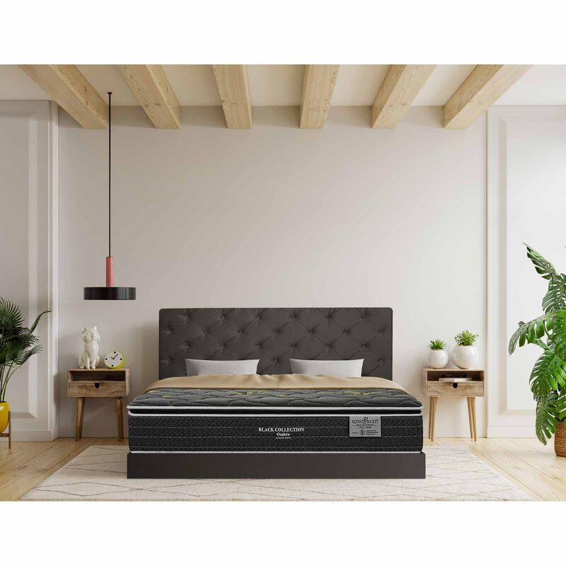 KINGKOIL King Size Mattress W/bedframe And Headboard BLACK COLLECTION OMBRA-image 3
