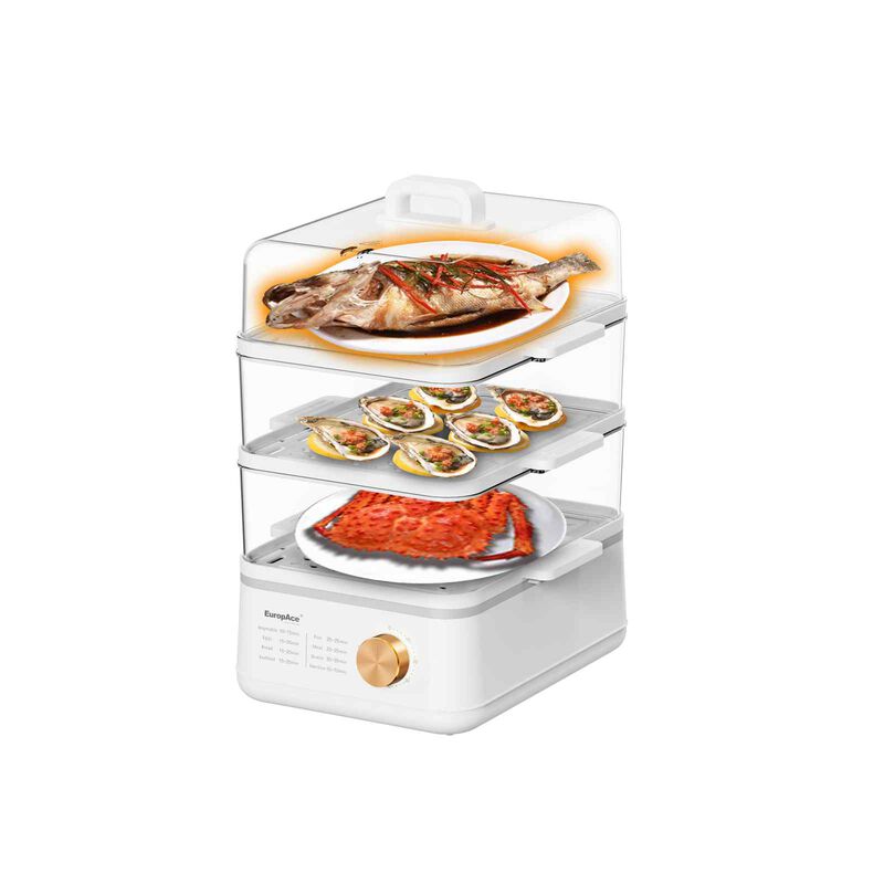 EUROPACE Three-tier Large Food Steamer (18l) EFS3182B-image 2
