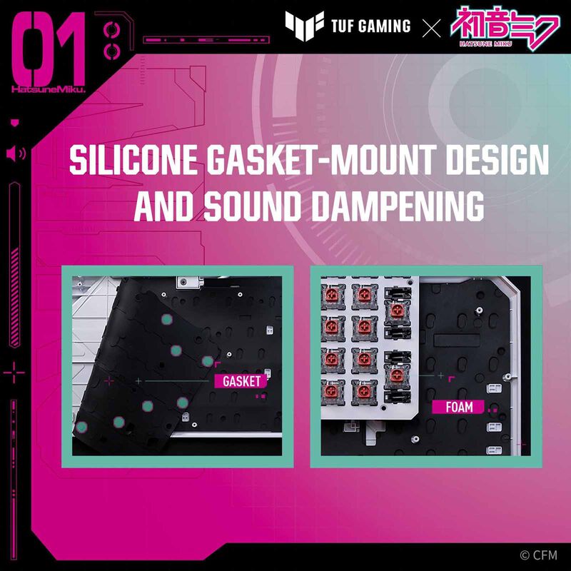 ASUS Tuf Gaming K3 Gen Ii Miku Red RA09 TUF GAMING K3 GEN II MIKU/RD/US/PBT-image 9