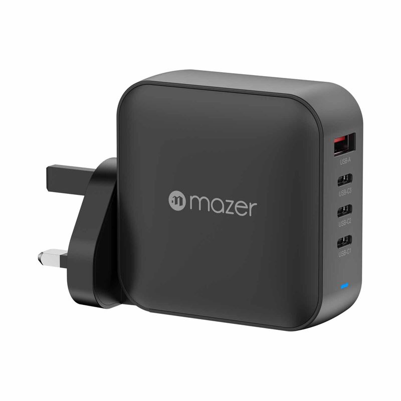 MAZER Prestigegan Pd3.1 165w 3c1a With Travel Plugs - Black M-G165W-V5-BK-image 2
