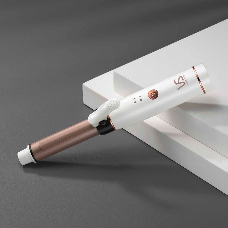 VS Rechargeable Mini Curler - White VSU-0320WH-image 1
