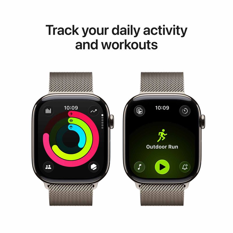 APPLE Watch Series 11 Gps + Cellular 46mm Natural Titanium Case With Natural Milanese Loop - S/m MFCY4X/A-image 6