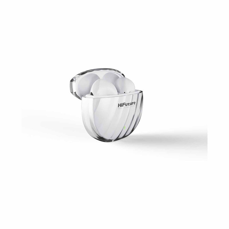 HIFUTURE Flybuds3 - White Tws Earbuds With 4microphones Enc HEF3WH-image 5