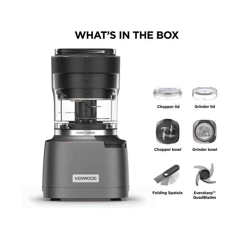 KENWOOD Duo Prep 2-in-1 Chopper/grinder - Silver CHP80.000SI-image 4