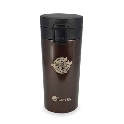 TRAVEL JOY Eco Insulated Mug (380ml) Pearl Brown TJECOMUG-PBRN