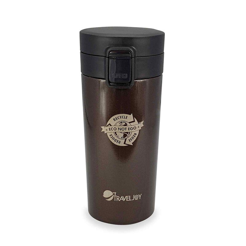 TRAVEL JOY Eco Insulated Mug (380ml) Pearl Brown TJECOMUG-PBRN-image 1