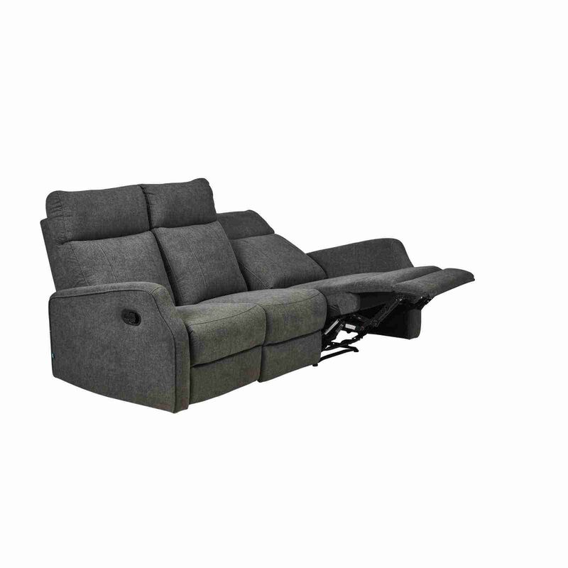 MIZU DESIG 3rr Seater Recliner (fab) Mto Fabric Sofa ELLA-image 33