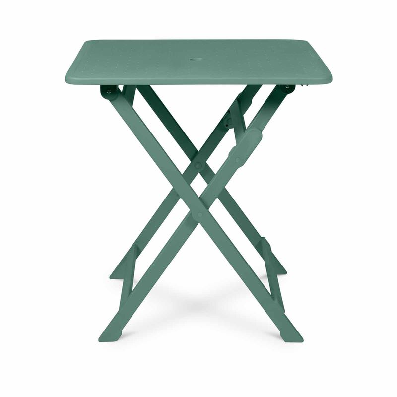 PHOENIX Flip Foldable Square Table Python Dark Green 70 X 70 X 75.9 Cm FLIP-image 1