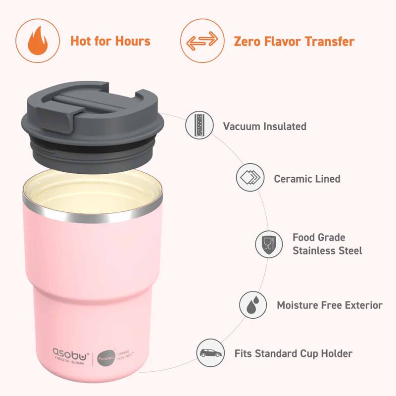 ASOBU Mini Pick-up Mug/cup Pink 360ml ABF52PK-image 5