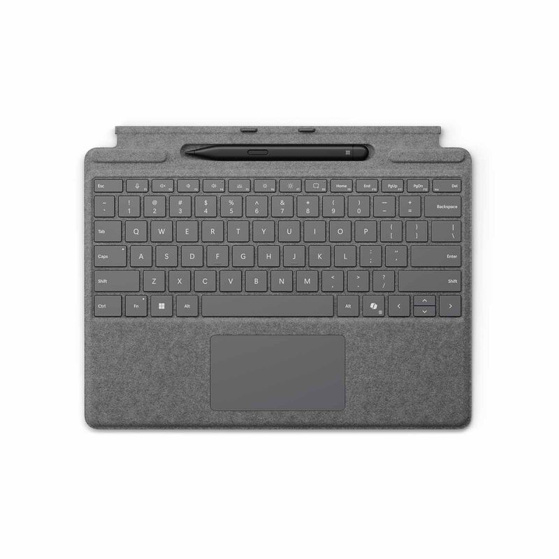 MICROSOFT Surface Pro Signature Type Cover W Slim Pen Copilot Platinum 8X6-00228-image null