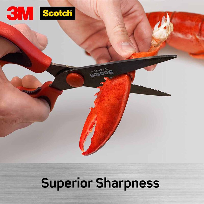 3M SCOTCH Scotch Kitchen Scissor Titanium Detach Red KS-DTR-image 4
