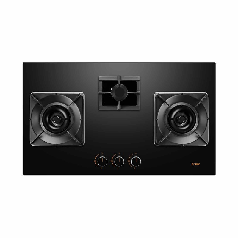 FOTILE 3 Burner Gas Hob - Black (pub) (exclude Installation) GHG88329-I-image 1