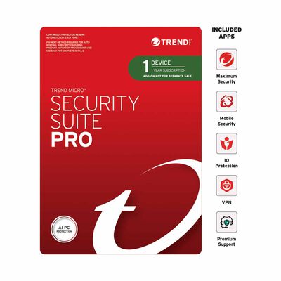 TREND MICR Security Suite Pro (1 Device) 1 Year Add On TICEM1070BB12