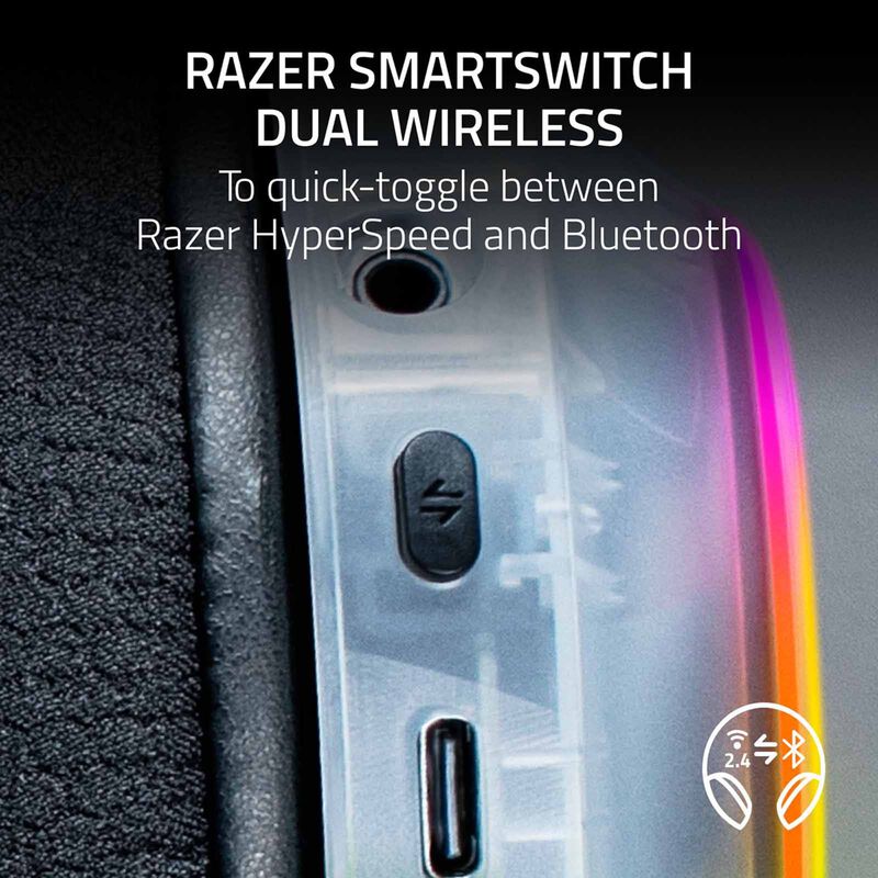 RAZER Barracuda X Chroma - Wireless Multi-platform Gaming And Mobile Headset - Phantom White Edition - Frm RZ04-05220400-R3M1-image 7