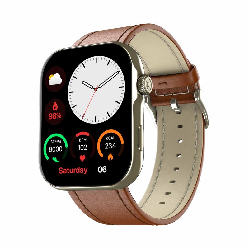 NOISE Colorfit Ultra 3 Smartwatch - Classic Tan Brown WRB-SW-COLORFITULTRA3-LTHR-NKL_TBRN-image 7