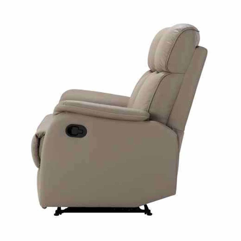 SOLOTTI 2rr-m Seater (hl) Dark Beige Half Leather Recliner Sofa AIRION-image 4
