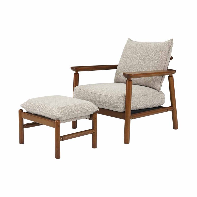 MUZE Extra Cover 1 Seater+ottoman (beige) MERU-image 8
