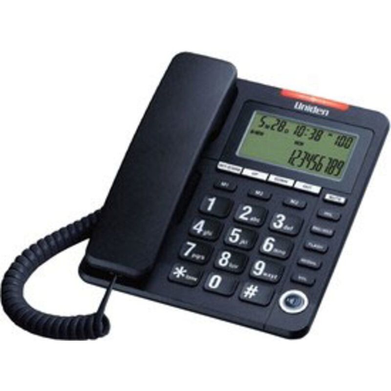 UNIDEN Single Corded Phone Black AS7408 BLACK-image null